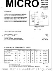 MSB34WA datasheet pdf Micro Electronics