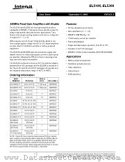 EL5306IS-T7 datasheet pdf Intersil
