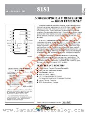 A8181 datasheet pdf Allegro MicroSystems