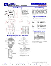 AH103 datasheet pdf WJ Communications