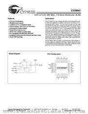 CY29947AIT datasheet pdf Cypress