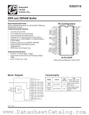 ICS93718 datasheet pdf Integrated Circuit Systems