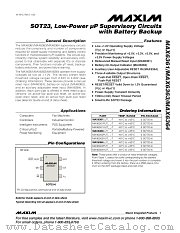 MAX6364LUT23 datasheet pdf MAXIM - Dallas Semiconductor