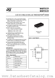 M48T512Y-85PM1 datasheet pdf ST Microelectronics