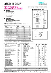 2SK3611 datasheet pdf Fuji Electric