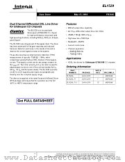 EL1529 datasheet pdf Intersil