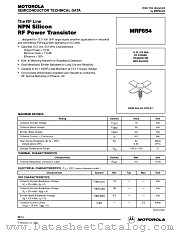 MRF654 datasheet pdf Motorola