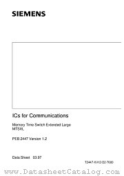 PEB2447 datasheet pdf Siemens