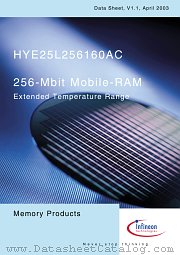 HYE25L256160AC-8 datasheet pdf Infineon