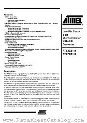 AT87C5111 datasheet pdf Atmel