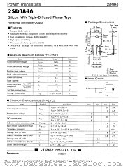 2SD1846 datasheet pdf Panasonic