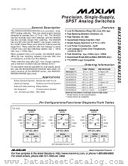 MAX323CSA datasheet pdf MAXIM - Dallas Semiconductor