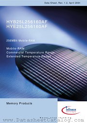 HYE25L256160AF datasheet pdf Infineon