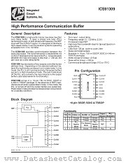 ICS91309FLF-T datasheet pdf Integrated Circuit Systems