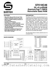 STK10C48-N25I datasheet pdf SIMTEK