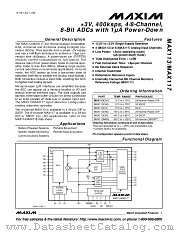 MAX113MRG datasheet pdf MAXIM - Dallas Semiconductor