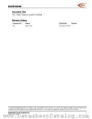 IC42S16400A-7BIG datasheet pdf Integrated Circuit Solution Inc