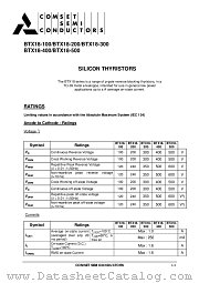 BTX18-200 datasheet pdf Comset Semiconductors