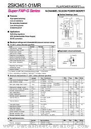 2SK3451-01 datasheet pdf Fuji Electric