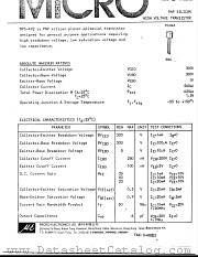 MPS-A92 datasheet pdf Micro Electronics
