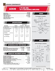 AC509 datasheet pdf Cougar Components