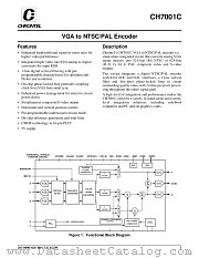 CH7001C-V datasheet pdf Chrontel