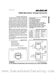 MAX660C/D datasheet pdf MAXIM - Dallas Semiconductor