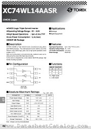 XC74WL14AASR datasheet pdf Torex Semiconductor