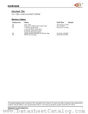 IC42S16400-6BG datasheet pdf Integrated Circuit Solution Inc