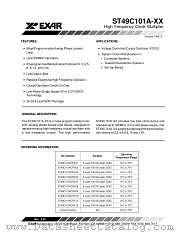 ST49C101ACF8-09 datasheet pdf Exar