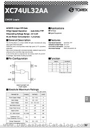XC74UL32AA datasheet pdf Torex Semiconductor