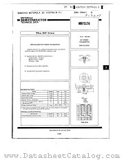 MRF5176 datasheet pdf Motorola