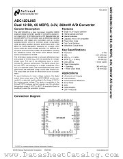 ADC12DL065CIVS datasheet pdf National Semiconductor