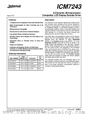ICM7243BLPL datasheet pdf Intersil