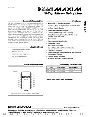 DS1110E-200 datasheet pdf MAXIM - Dallas Semiconductor