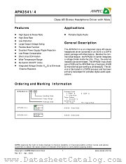 APA3544JI-TR datasheet pdf ANPEC Electronics Corporation