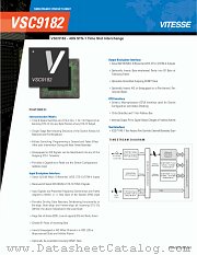 VSC9182 datasheet pdf Vitesse Semiconductor Corporation