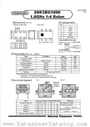 EHF2BG1800 datasheet pdf Panasonic