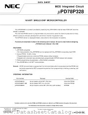 UPD78P328CW datasheet pdf NEC