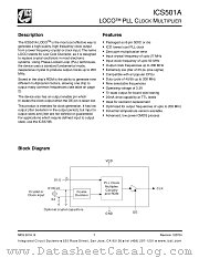 ICS501AMI datasheet pdf Integrated Circuit Solution Inc
