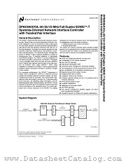 DP83936AVF datasheet pdf National Semiconductor