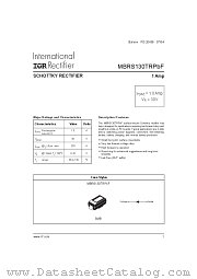 MBRS130TRPBF datasheet pdf International Rectifier