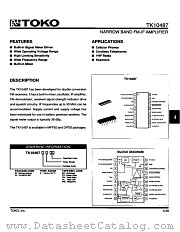 TK10487MCTR datasheet pdf TOKO