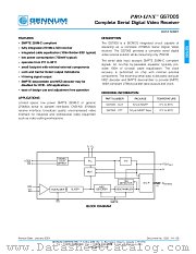 GS7005-CTT datasheet pdf Gennum Corporation