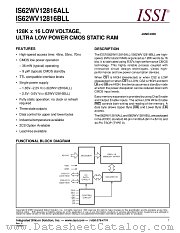 IS62WV12816BLL-55BLI datasheet pdf Integrated Silicon Solution Inc