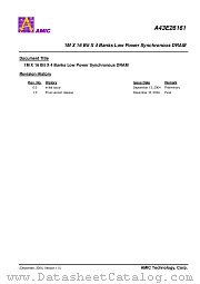 A43E26161V-95UF datasheet pdf AMIC Technology