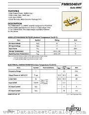 FMM5046VF datasheet pdf Fujitsu Microelectronics