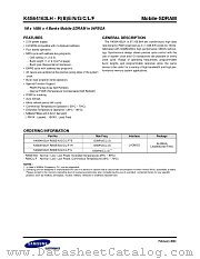 K4S64163LH-L datasheet pdf Samsung Electronic