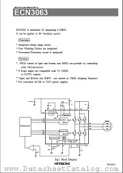 ECN3063SPV datasheet pdf Hitachi Semiconductor