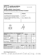 AO6402L datasheet pdf Alpha & Omega Semiconductor